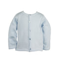 Petit Ami Blue Ladder Edge Cardigan Sweater