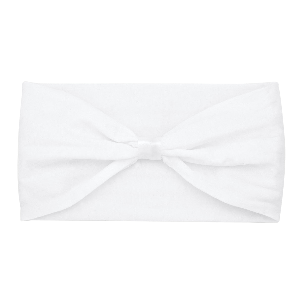 Wee Ones White Nylon Add-A-Bow Headband